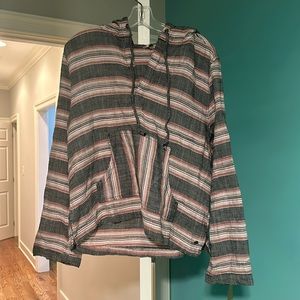 Roxy Very Friendly Long Sleeve Poncho Hoodie